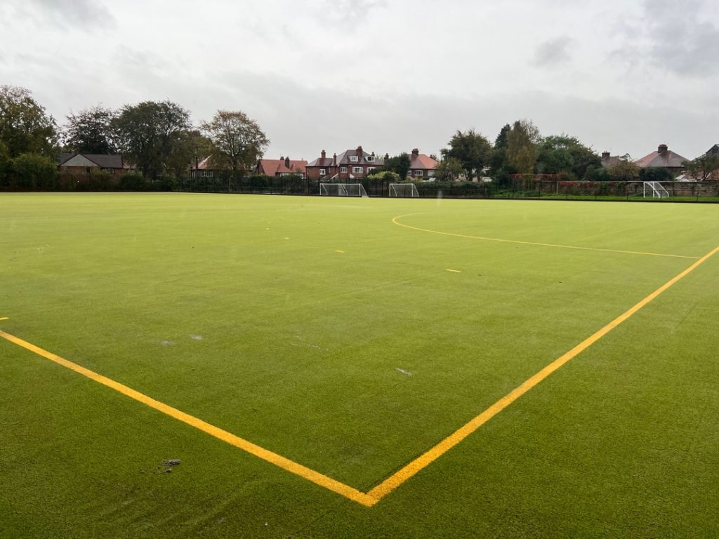 sand filled pitch after replay rejuvenation and renovate 