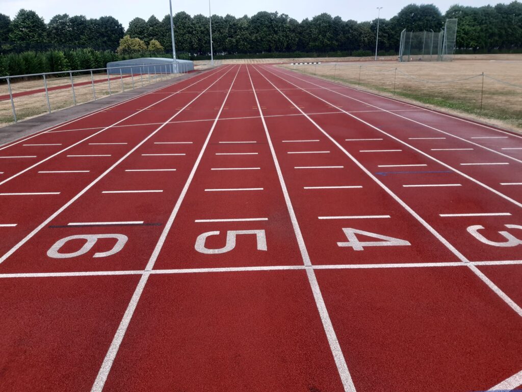 Sutton Valence School after Aquatrax athletics track clean 