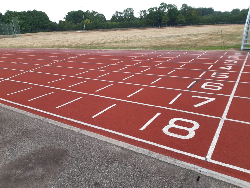 Sutton Valence School after Aquatrax athletics track clean 